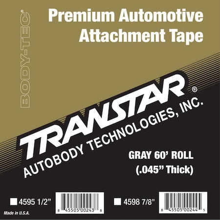 Transtar Autobody Technology Premium Automotive Attachment Tape, 7/8 x 60' Roll 4598